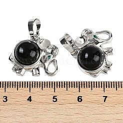 Natural Obsidian Pendants&nbsp;G-I374-A-P09