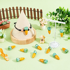 40Pcs Food Theme Handmade Porcelain Beads&nbsp;PORC-PA0001-36