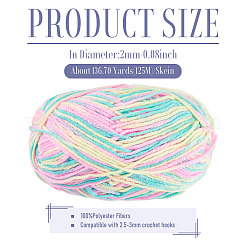 Polyester Fibers Knitting Yarn&nbsp;DIY-TADJ0002-005F