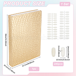 Rectangle Paper & Wood Nail Colors Chart&nbsp;CON-WH0089-123