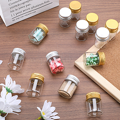 32Pcs 2 Colors Clear Glass Bottles Bead Containers&nbsp;CON-SC0001-07A