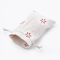 Polycotton(Polyester Cotton) Packing Pouches Drawstring Bags&nbsp;LS-ABAG-T006-A18