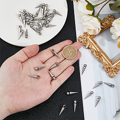 40Pcs 201 Stainless Steel Pendants&nbsp;STAS-DC0016-82