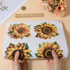 Sunflower Self-Adhesive PVC Wall Stickers&nbsp;STIC-WH20002-25