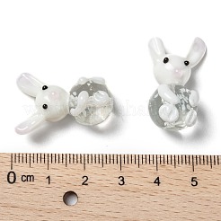 Handmade Bunny Lampwork Beads&nbsp;X-LAMP-P051-J01