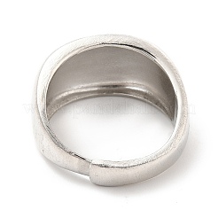 Rack Plating Brass Plain Band Adjustable Ring for Women&nbsp;RJEW-E064-18P