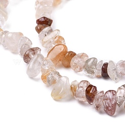 Chip Natural Rutilated Quartz Bead Strands&nbsp;X-G-L454-08