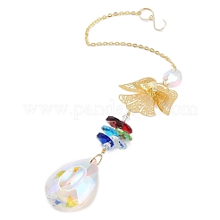 Hollow Alloy Hanging Ornaments&nbsp;HJEW-Q012-07D