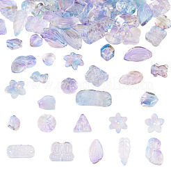 64Pcs Gradient Color Transparent Glass Beads&nbsp;GLAA-TA0003-48G