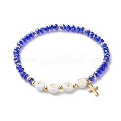 Glass Beads Stretch Bracelets Sets&nbsp;BJEW-JB06575-05