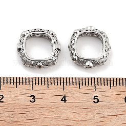 Brass Micro Pave Green Cubic Zircon Spacer Beads&nbsp;KK-P271-21P