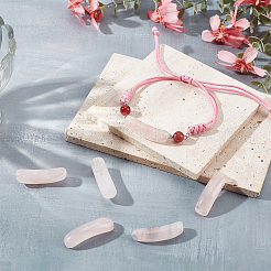 6Pcs Natural Rose Quartz  Connector Charms&nbsp;G-OC0005-91C