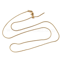 1MM Unisex 304 Stainless Steel S Chain Necklaces&nbsp;NJEW-P356-05G