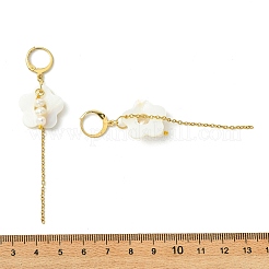 Natural Cultured Freshwater Pearl & Natural Freshwater Shell Earrings for Women&nbsp;EJEW-JE07275