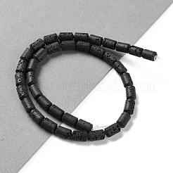 Synthetic Lava Rock Dyed Beads Strands&nbsp;G-H311-04-03