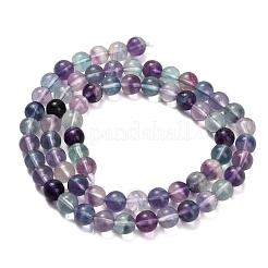 Natural Fluorite Beads Strands&nbsp;G-L634-B04-6mm