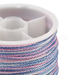 12 Rolls 12 Colors Polyester Cord&nbsp;OCOR-L046-B01