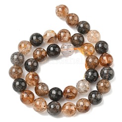 Natural Herkimer Diamond Beads Strands&nbsp;G-Z115-C01-12mm