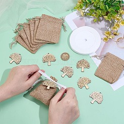 Poplar Wood Plywood Pendants&nbsp;DIY-PH0031-77A