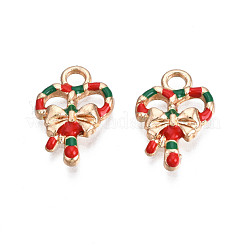 Rack Plating Alloy Enamel Pendants&nbsp;ENAM-N055-158