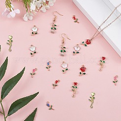 Alloy Enamel Pendants&nbsp;PALLOY-SC0002-76
