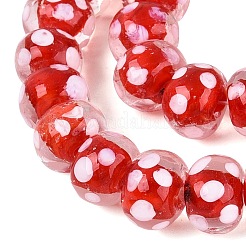 Handmade Lampwork Beads Strands&nbsp;LAMP-N037-05F