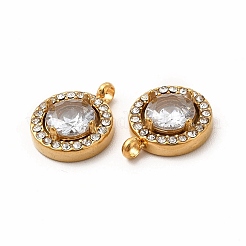 PVD Vacuum Plating 304 Stainless Steel Cubic Zirconia Pendants&nbsp;STAS-A076-05G-04
