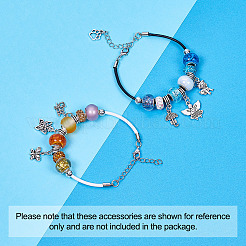 Handmade Lampwork European Large Hole Beads and Glass European Beads&nbsp;LPDL-TA0001-01S
