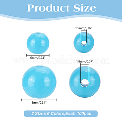 1200Pcs 12 Styles Opaque Acrylic Beads&nbsp;FIND-AR0005-81