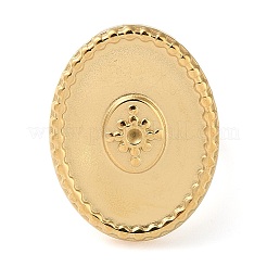 304 Stainless Steel Open Cuff Ring Components&nbsp;STAS-Q308-07G
