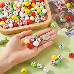 140Pcs 10 Styles Natural Wooden Beads Set&nbsp;WOOD-TA0001-76