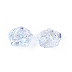 Electroplate Transparent Glass Beads Strands&nbsp;EGLA-N056-02A-07