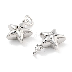 Brass with Cubic Zirconia Pendants&nbsp;KK-P271-38B-01P