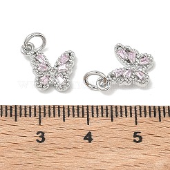 SHEGRACE Brass Pave Clear Cubic Zirconia Pendants&nbsp;XGRQ3Q731-628P-C
