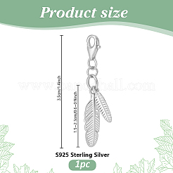 925 Sterling Silver Pendant Decorations&nbsp;HJEW-PH02134