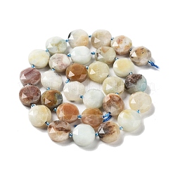 Natural Flower Amazonite Beads Strands&nbsp;G-NH0004-044