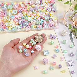 225Pcs 15 Styles Imitation Pearl Acrylic Beads&nbsp;OACR-ME0001-02