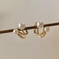 Zinc Alloy Round Stud Earrings&nbsp;FS-WG71F68-01