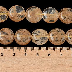 Watermelon Stone Glass Beads Strands&nbsp;G-L648-B14-15mm