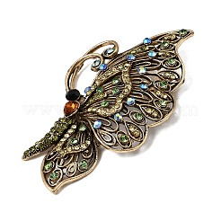 Retro Alloy & Glass Rhinestone Lapel Pin Brooches&nbsp;AC-CBA94E1-06