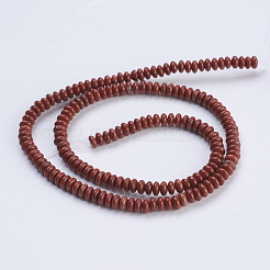 Natural Red Jasper Beads Strands&nbsp;G-P354-05-4x2mm