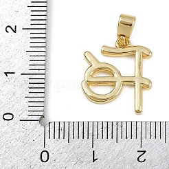 Brass Pendants&nbsp;KK-Z123-22G-02