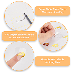 8 Sheets 4 Styles PVC Waterproof Self-Adhesive Sticker&nbsp;STIC-OC0001-13C