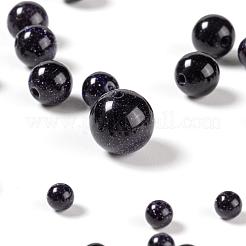 340Pcs 4 Sizes Synthetic Blue Goldstone Beads Strands&nbsp;G-LS0001-14