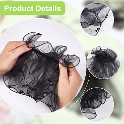 Gauze Lace Oversleeves for Women&nbsp;AJEW-WH20018-125B