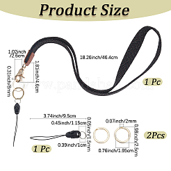 Polyester Elastic Neck Straps&nbsp;AJEW-CL0001-43A