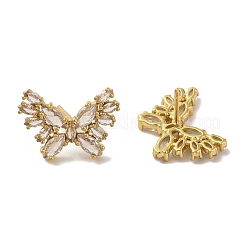 Rack Plating Brass Micro Pave Cubic Zirconia Studs Earrings&nbsp;EJEW-R162-23G