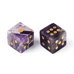 Natural Amethyst Carved Cube Dice&nbsp;T144-07G