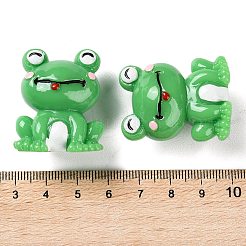 Cartoon Cute Resin 3D Frog Figurines&nbsp;RESI-Z024-01E