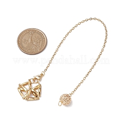 Stainless Steel Braided Chain Macrame Pouch Empty Stone Holder Dowsing Pendulums&nbsp;PALLOY-JF02737-01